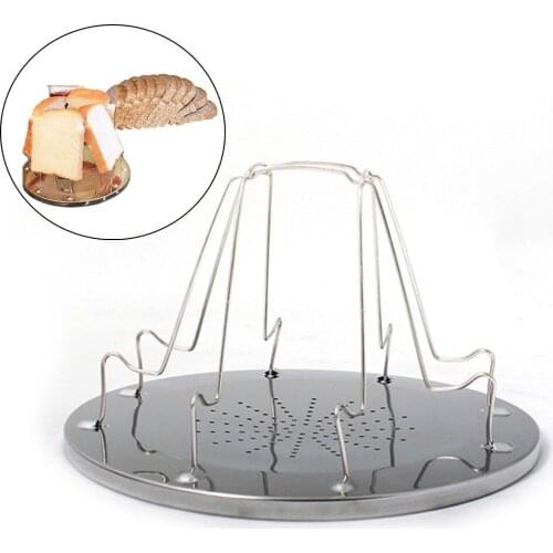 4 Slice Folding Camping Toaster Rack Portable Stainless Steel For Gas Hob Cooker Toast Outdoor Grill Multi-Purpose Stove Grill