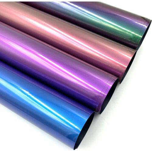 4pcs 12"x10" Bundle Chameleon PU Heat Transfer Vinyl Iron-on T-Shirt Cricut Film HTV Printing Clothing Fabric Vinyl