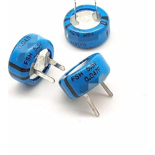 3pcs FSH series capacitance 5.5V 0.047F FSHOH473ZF Energy Storage Memory Type C 5.5V0.047F