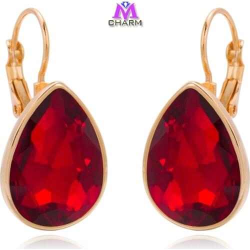 Brand Original!Nickle free Austrian Rhinestone SWA CRYSTAL Water Drop feast Drop Jewelry Earrings for women,Wholesales E40702-04