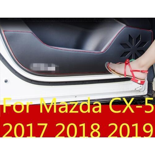 For Mazda CX-5 CX5 CX 5 2017 2018-19 Car-Styling Protector Side Edge Protected Anti-kick Door Mats Cover case Car accessories