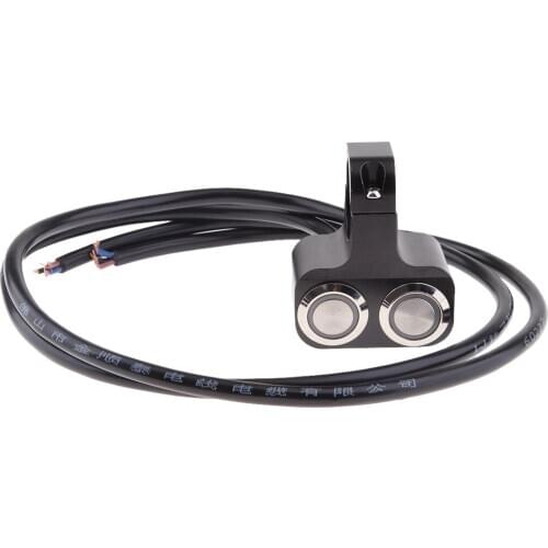 25mm Handlebar Motorcycle Dual Button Headlight Hazard Brake Light Switch