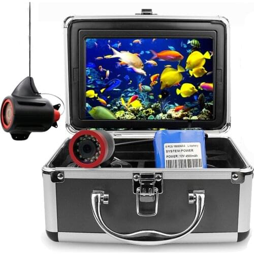 Erchang DV3524E Fish Finder Underwater Fishing Camera Double Lamp 24 LED 7" Inch 15M 30M Night Vision 92 Degrees Sea /Ice Camera