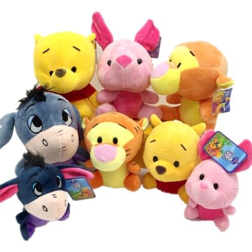 Disney Plush Toy Series 20CM Kawaii Soft Pooh Bear and Its Little Friend Tiger Piglet Eeyore Plush Toy Pillow Toy Boy Girls Gift