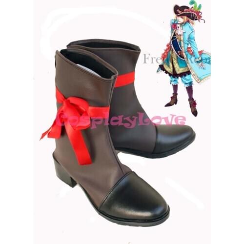 Custom Made France Cosplay Shoes Boots from Axis Powers Hetalia Cosplay For Halloween Christmas