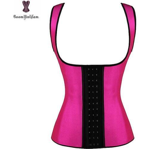 Wholesale Price Dropshipping Corset Latex Vest Style Korset Steel Boned Korsett For Women Plus Size 6XL Hooks Eyes Gorset Solid