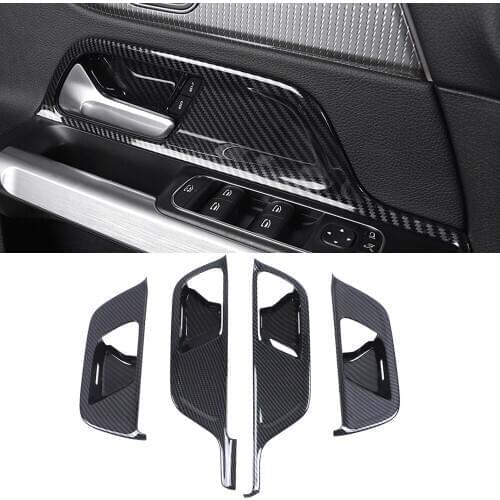 LHD! For Mercedes-Benz GLB Class 2019 2020 2021 Accessories ABS Interior Door Handle Bowls Cover Trim Car Styling