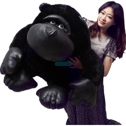 Dorimytrader cute realistic animal chimpanzee plush toy stuffed huge anime orangutan doll toys gift for kids and decoration