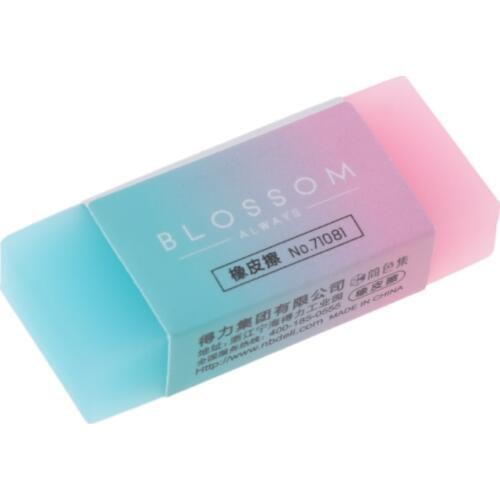 Soft Durable Flexible Cube Cute Colored Pencil Rubber Erasers For School Kids Pencil Eraser