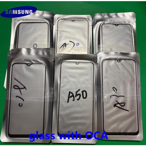 10pcs SAMSUNG Galaxy A10 A20 A30 A40 A50 A60 A70 A80 A90 A11 A21 A31 A41 A51 A71 M10 LCD Front Glass with OCA Touch Panel Cover
