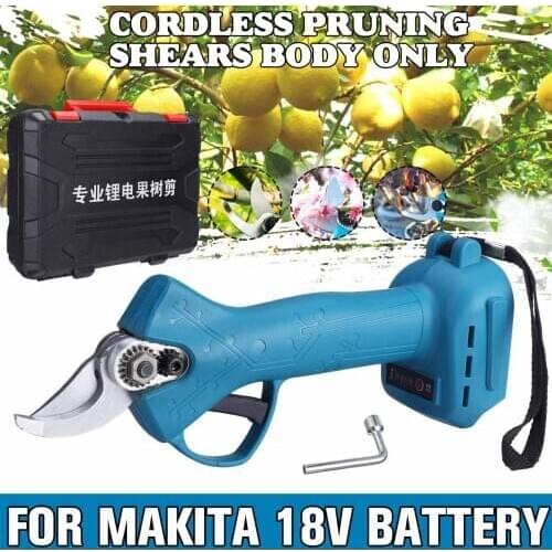 Electric Cordless Pruning Shears Without Battery Garden Fruit Tree Pruning Power Tool Branch Cutter for Makita 18V Battery