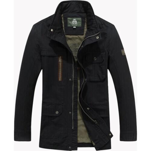 Plus Size 5XL Brand Military Jacket Men Outwear Windbreaker Army Mens Jackets and Coats Cotton Multi-pockets Jaqueta masculina