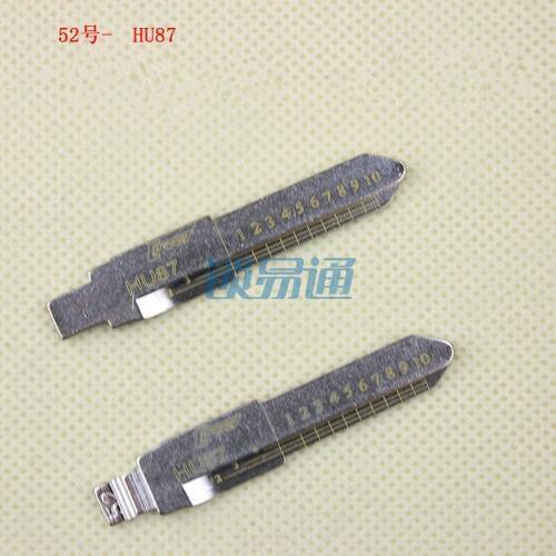 Engraved Line Key for Suzuki 2 in 1 LiShi HU87 Type scale shearing teeth blank car key locksmith tools