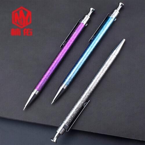 1PC Titanium Alloy Press Writing Pen Signature Pen Female Pen Student Simple Cute Gel Pen Gift