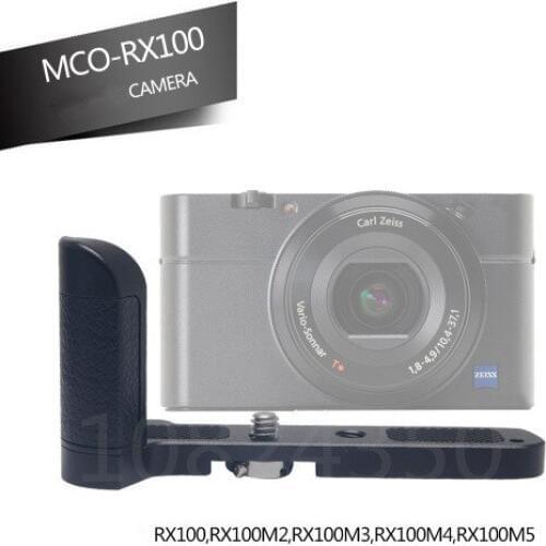 2018new RX100 Aluminum Alloy Hand Grip Quick Release Plate L Bracketfor Stabilizer for Sony RX100 III IV V RX100 M2 M3 M4 M5