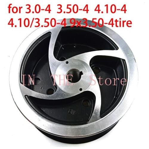 4 Inch 4.10/3.50-4 9x3.50-4 3.00-4 Hub Aluminium Alloy Wheel Rims Keyway Bearing Hubfor MiNi Moto,ATV&Go Kart Electric Scooter