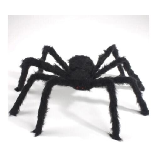 75cm to 200cm Super Big Spider Plush Halloween Decorations For Home Decoration Party Horror House Decora o festa Supplies Favor