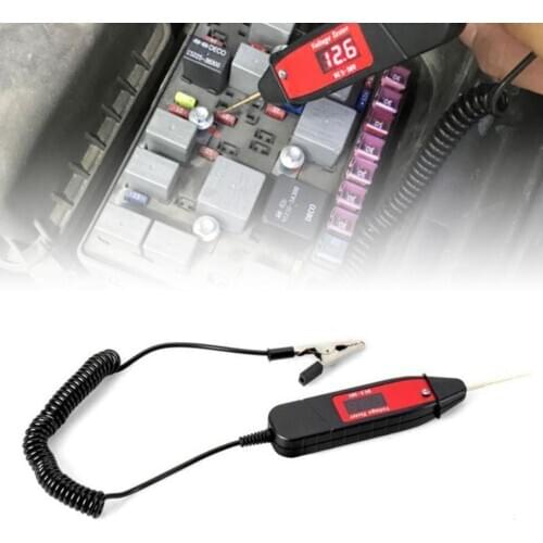 Car Digital LCD Electric Voltage Test Pen Probe Detector Tester with LED Light