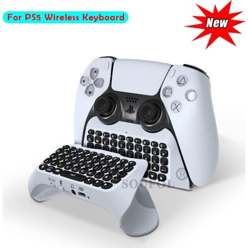 Dropshipping Wireless Keyboard Bluetooth-compatible 3.0 Controller Chat Pad for Sony PS5 Gamepad Mount Mini Keypad