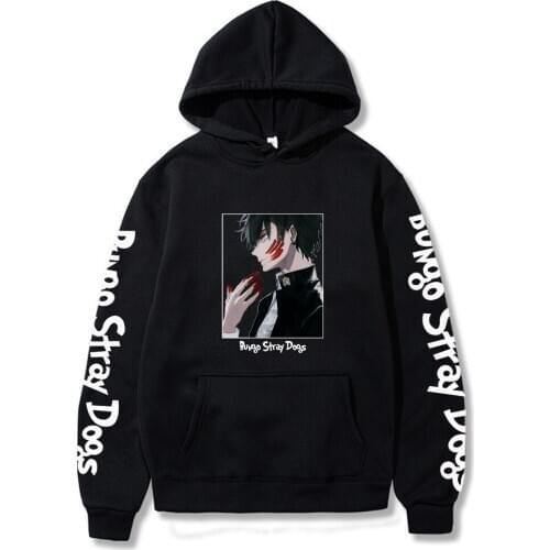Bungo Stray Dogs Hoodies Long Sleeve Casual Hooded Sweatshirt Pullover Women Sweatshirt