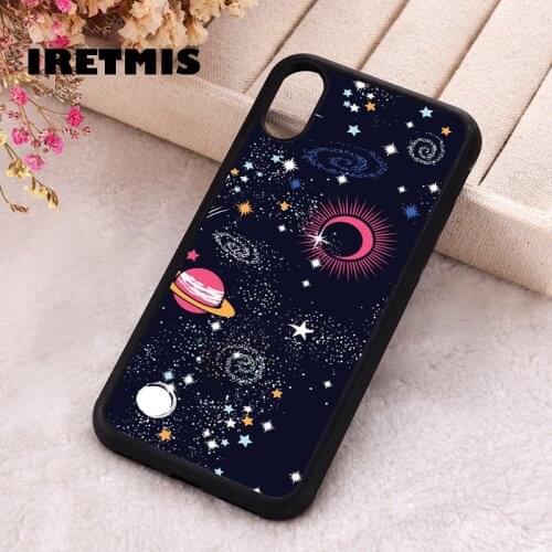 Iretmis 5 5S SE 2020 Phone Cover Case for iPhone 6 6S 7 8 Plus X Xs XR 11 12 Mini Pro Max Rubber Silicone Planet