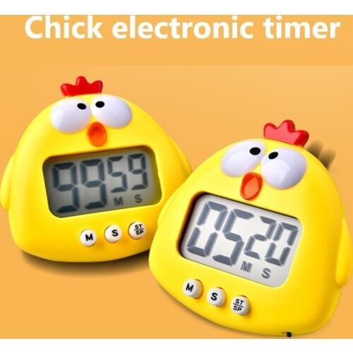 Digital Kitchen Timer Big Digits Loud Alarm Magnetic Backing Stand With LCD Display For Cooking Baking Sports Games