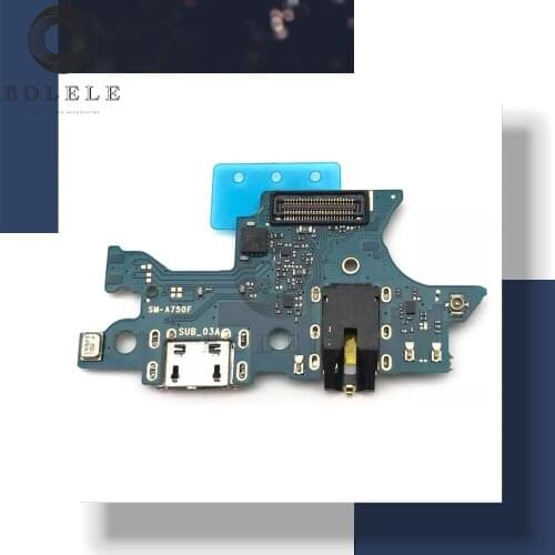 For Samsung A7 2018 A750F USB Charging Dock Port Charger Connector Microphone Board Flex Cable Replacement Parts A750F