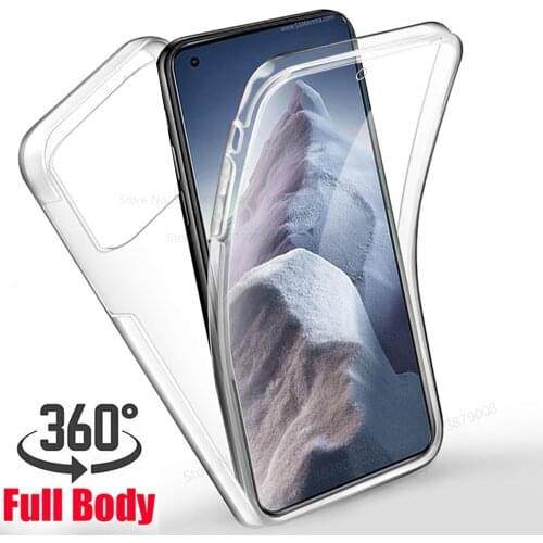 360° Full Body Double case for xiaomi mi 11 ultra Transparent soft Silicon cover xiaomi11ultra mi11 ultra protect phone cover