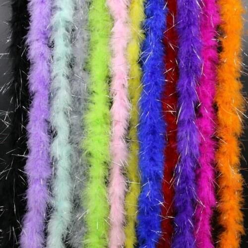 High-end Fashion Imitation Feather Silver Silk Wedding Party Holiday Gift Package Decoration Imitation Feather Ribbon 1pc/10pc