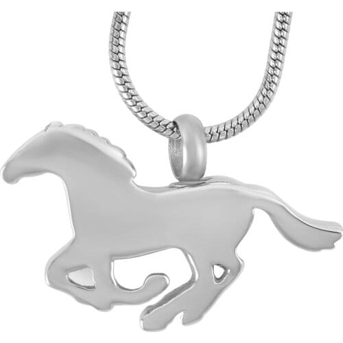 Perfect cremation jewelry items Horse Cremation Urn Ashes Pendant Necklace Animal Urn Memorial Urn Ash Jewelry limited