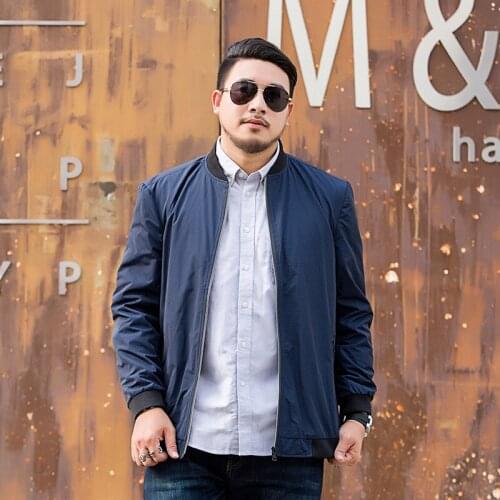 Extra XL Plus Size large mens jacket business leisure loose fat man special body fat man spring and autumn jacket