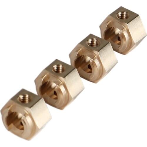 KYX Racing Brass Wheel Hubs Hex Adapter Set 4.7g/pcs Upgrades Parts Accessories for RC Crawler Car Axial RBX10 RYFT
