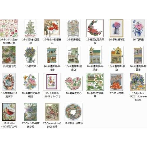 Top selling 10.99usd 6 Counted Cross Stitch 11CT 14CT 18CT DIY Chinese Cross Stitch Kits Embroidery Needlework Sets
