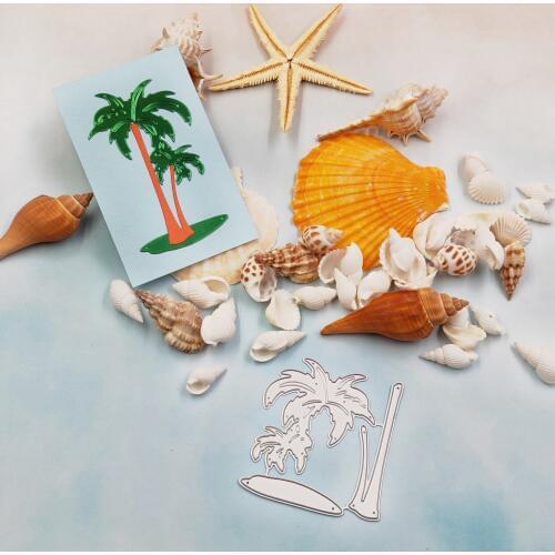 Coconut tree metal cutting mold 2019 new template for DIY scrapbook album embossed paper card decoration process manual mold