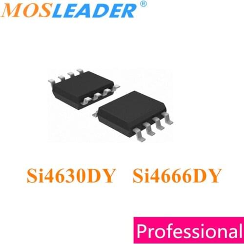 Mosleader Si4630DY Si4666DY SOP8 100PCS 1000PCS Si4630D Si4630 Si4666D Si4666 N-Channel Chinese High quality