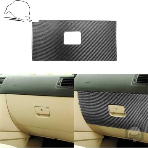 For Volkswagen VW Golf 4 MK4 1999-2004 Black Carbon Fiber Styling Stickers Co-Pilot Interiors Glove Box Covers Car Accessories
