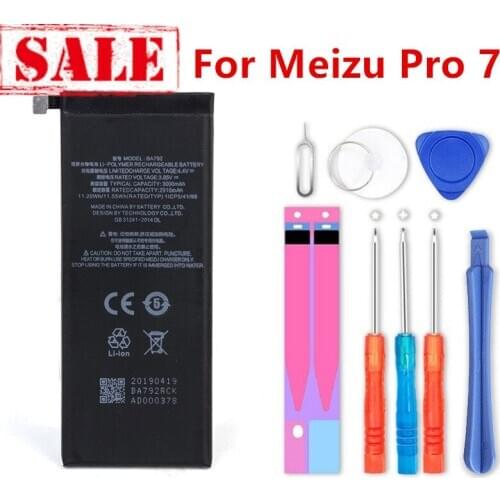 New 3000mAh BA792 Battery for Meizu Pro 7 M792C M792C-L M792M-L M792Q M792Q-L High Quality Cell Phone Batterie