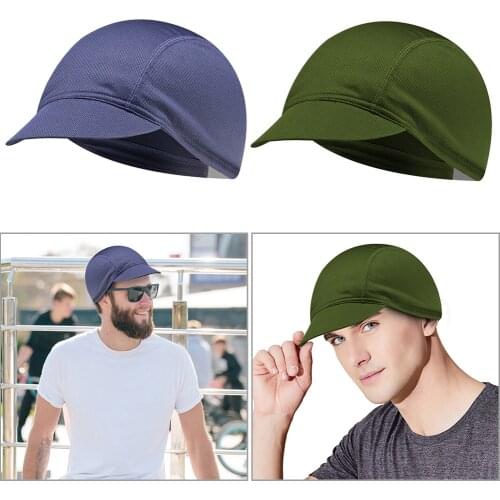 Solid Color Cycling Cap Protection Running Sports Hat Mesh Outdoor Riding Sun Biking Portable Dustproof Cycling Parts