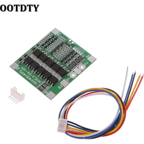 OOTDTY 4S 30A 12.8V w/Balance 3.2V LiFePo4 LiFe 18650 Battery BMS Protection PCB Board