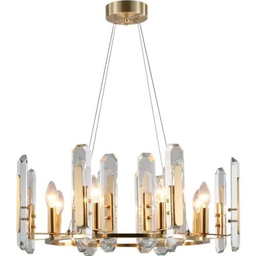 Personalized postmodern light luxury crystal chandelier simple living room dining room modern creative chandelier