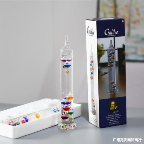 Galileo ball physical suspension thermometer creative home wine cabinet living room decoration birthday opening gift