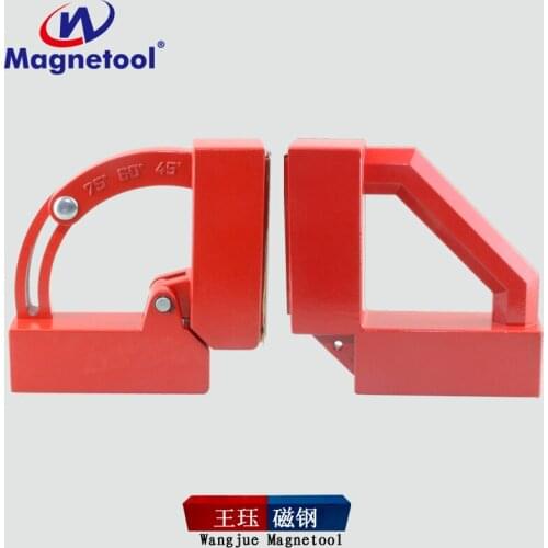 Adjustable angle magnetic welding positioner