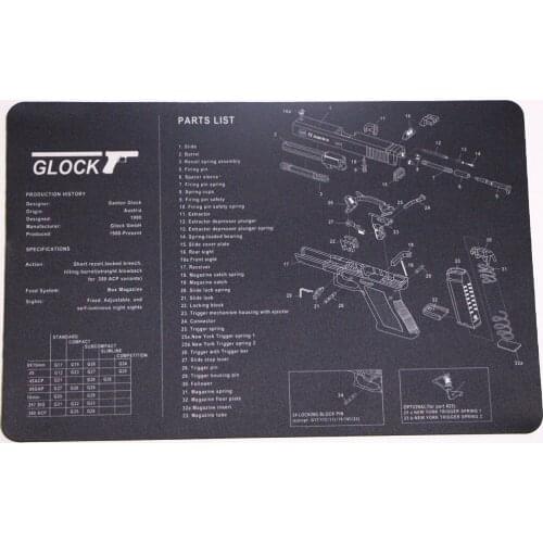 Gun Cleaning Rubber Mat Waterproof Non-Slip Cleaning Mat for Glock 1911 P229 P226 XD Bench Mat kxs1108