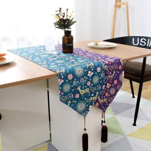 Nordic Ins Style Christmas Color Cotton And Linen Table Runner Modern Luxury Home Restaurant Tea Table Table Runner Decoration