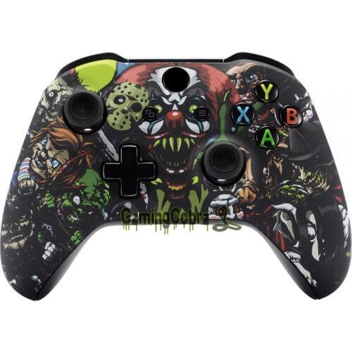 Scary Party Soft Touch Top Cover Front Housing Shell for Xbox One X & One S Controller