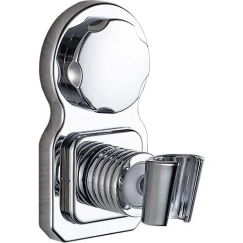 Vacuum Suction Cup Shower Head Holder Reusable Adjustable Shower Head Bracket with Adhesive Sticker Disc for Bathroom