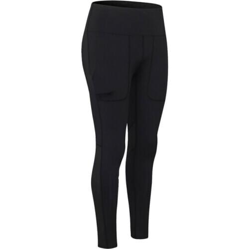 Women Yoga High Waist Fitness Running Quick-Dry High-Stretch Leggings Pocket Mesh Splicing Sports Pants z