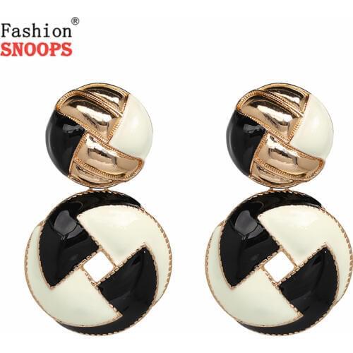 FASHIONSNOOPS New Arrvial Elegant Drop Earrings Women Vintage Dangle Earrings Wedding Jewelry Wholesale
