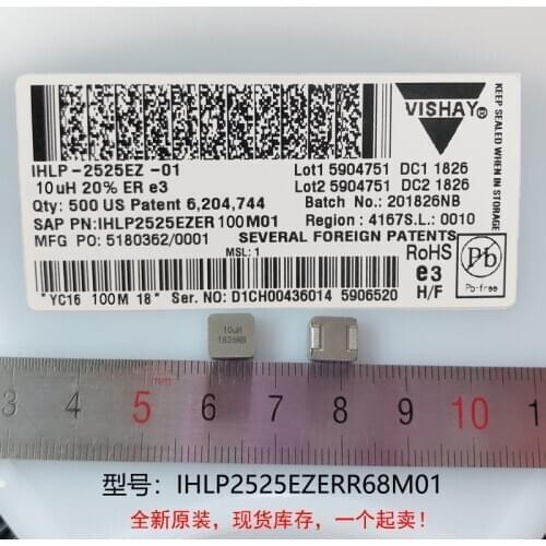 10) New original 100% quality IHLP2525EZERR68M01 0.68UH 7X7X5MM integrated high current inductors
