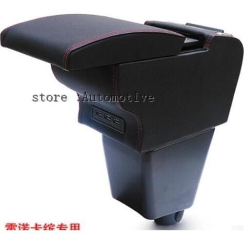 2015 2016 2017 for Renault CAPTUR microfiber leather center armrest car glove box car styling (car bird)